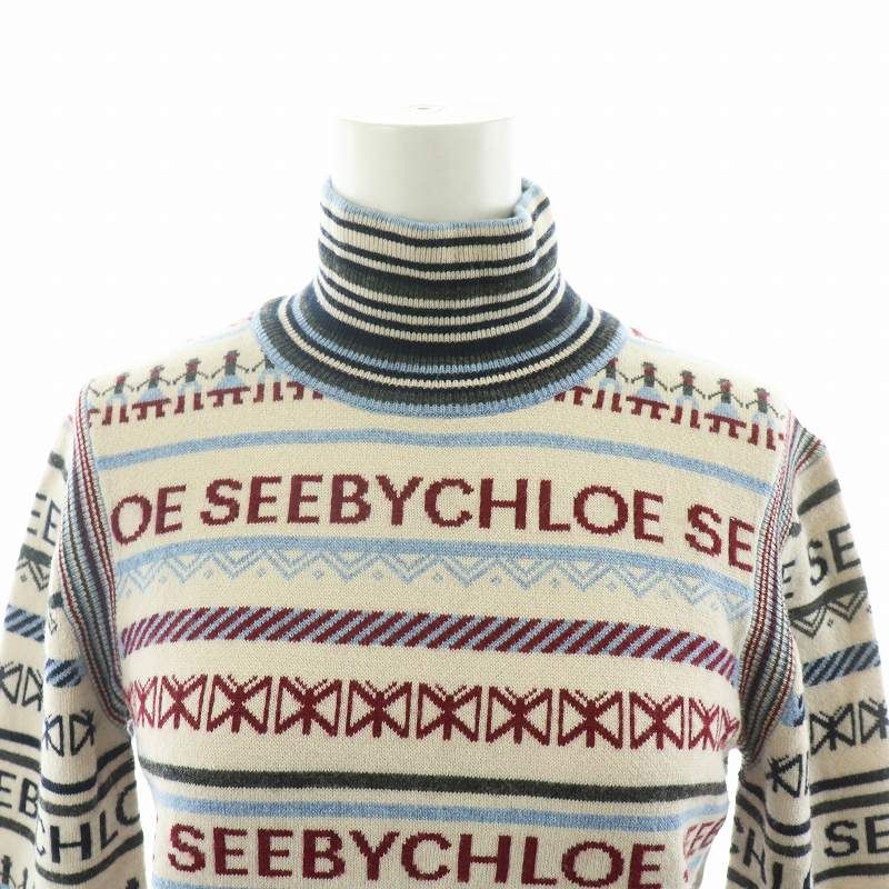 シーバイクロエ SEE BY CHLOE ニット セーター 長袖 ロゴ