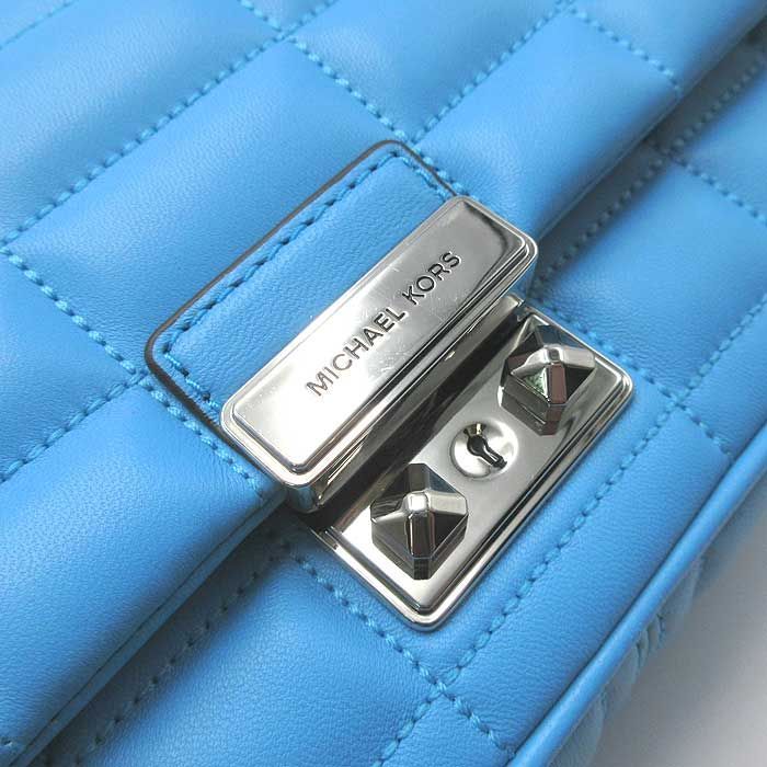 マイケルコース ショルダーバッグ レザー キルティング ラージ  