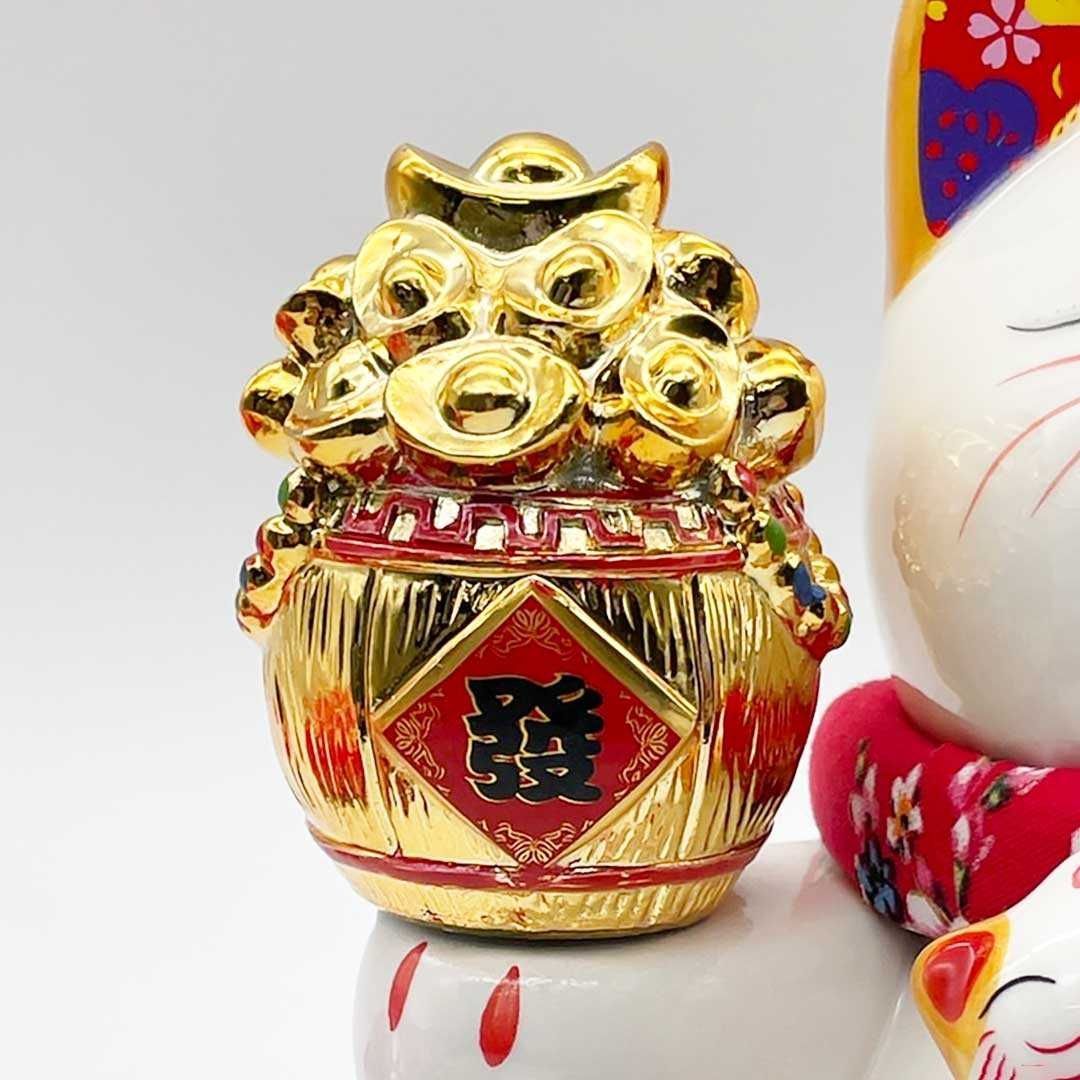風水 置物 招き猫 生意興隆 千万両 福 招財 劫財 節約 金 風水アイテム