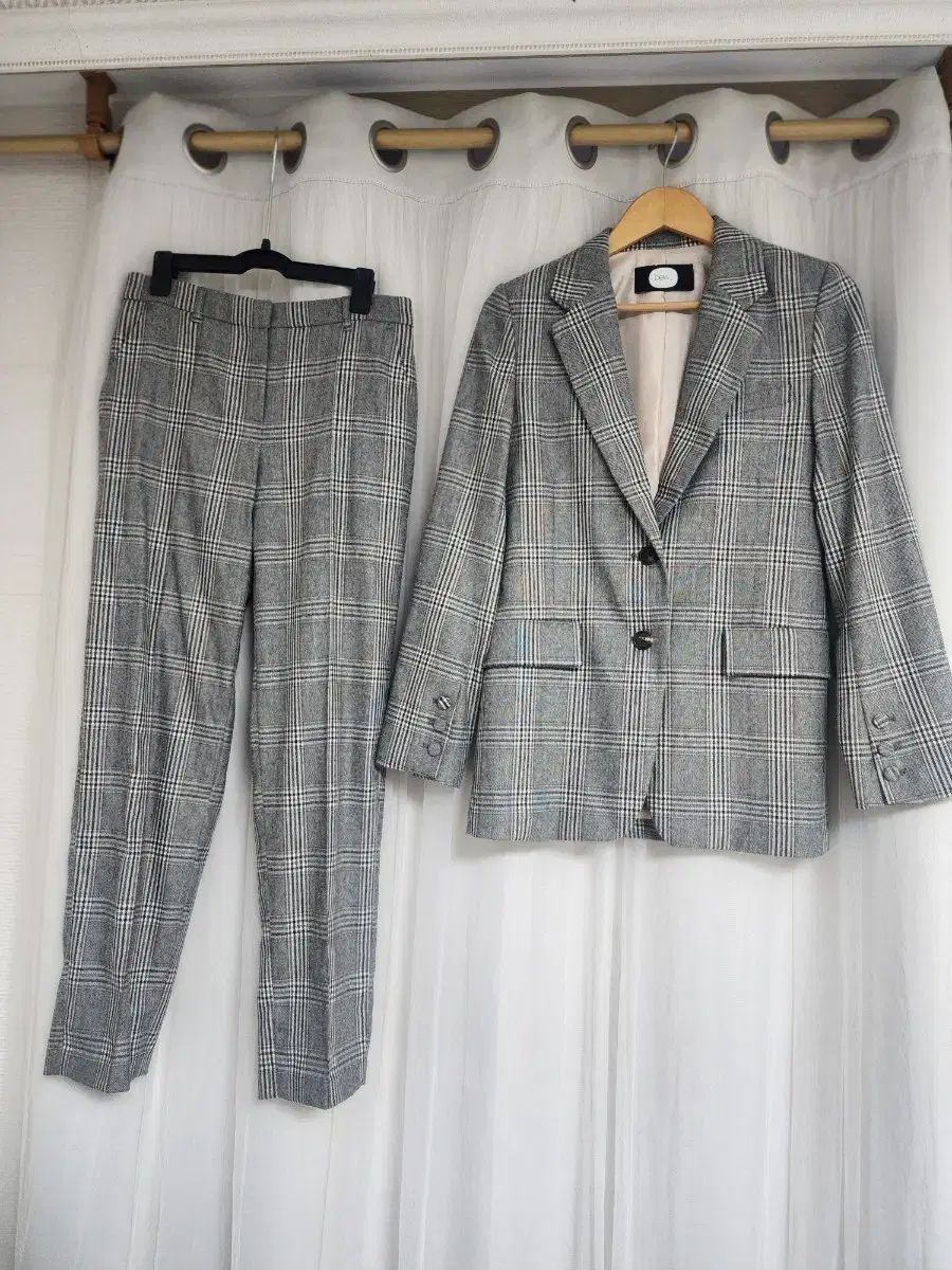 DEWL チェック スーツ セット ジャケット ＋ パンツ