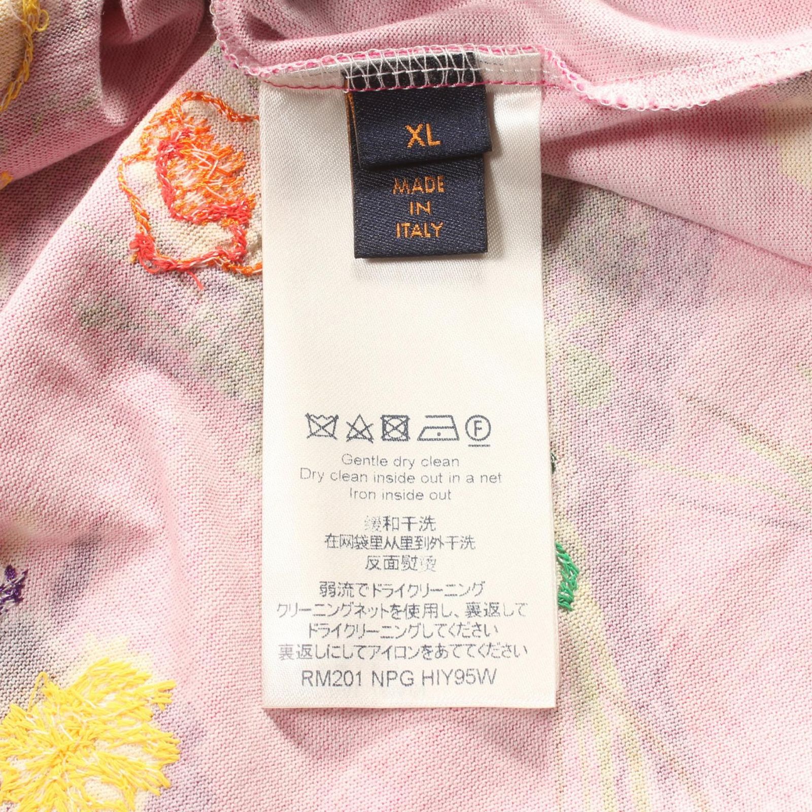 LOUIS VUITTON LVフラワーエンブロイダリーTシャツ ルイ・ヴィトン