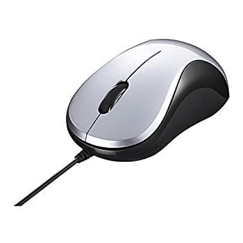 お買い得，セール BUFFALO 有線 BlueLED 静音 3ボタンマウス シルバー BSMBU108SV マウス本体