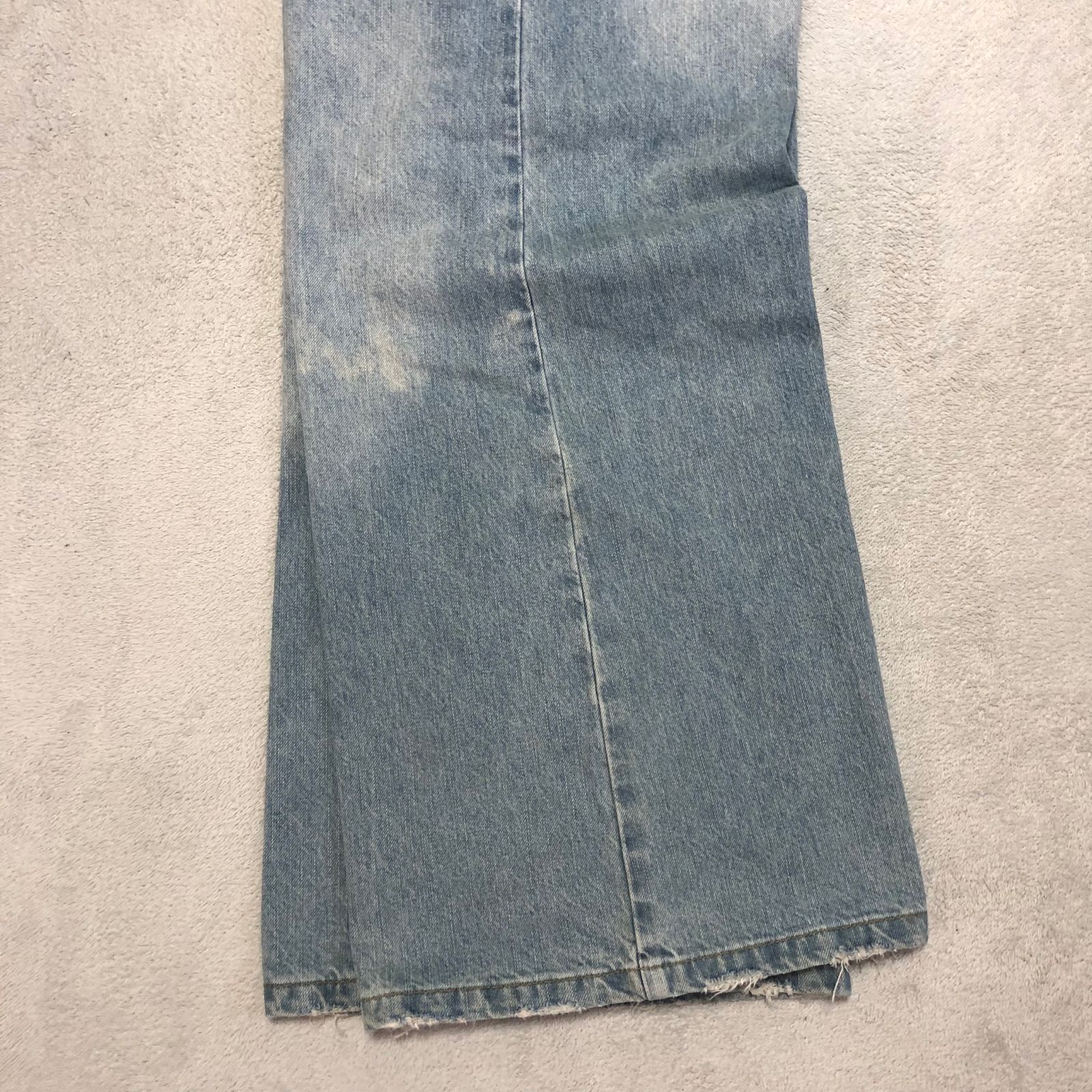 MASONPRINCE サイドベルト ワイドフレアデニムパンツ ジーパン