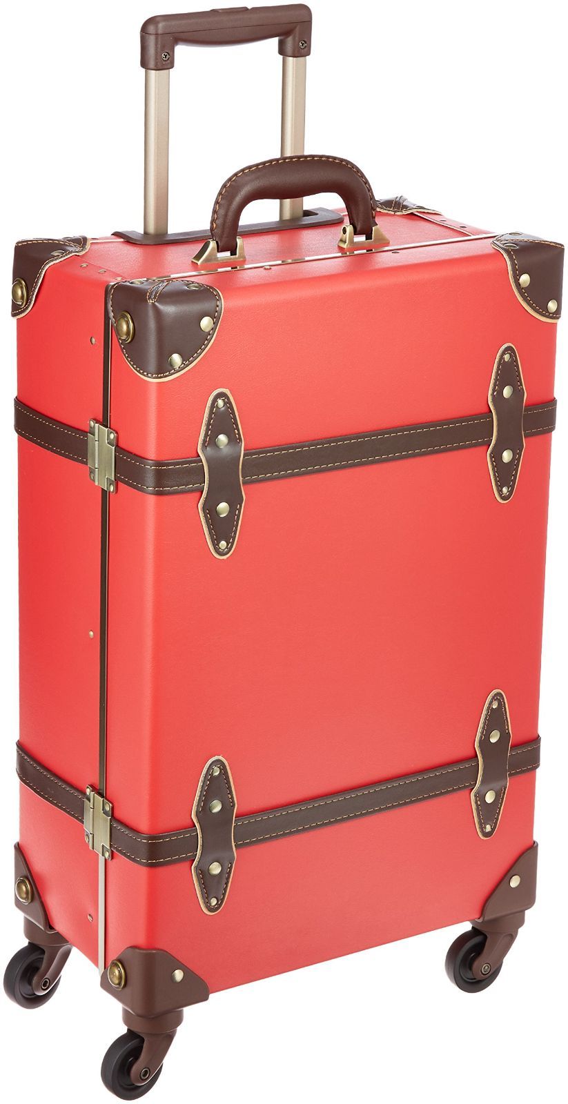 Mサイズ：レッド/ブラウン [シフレ] トランクケース トランクキャリー ユーラシアトランク 36L 53 cm 3.8kg レッド/ブラウン