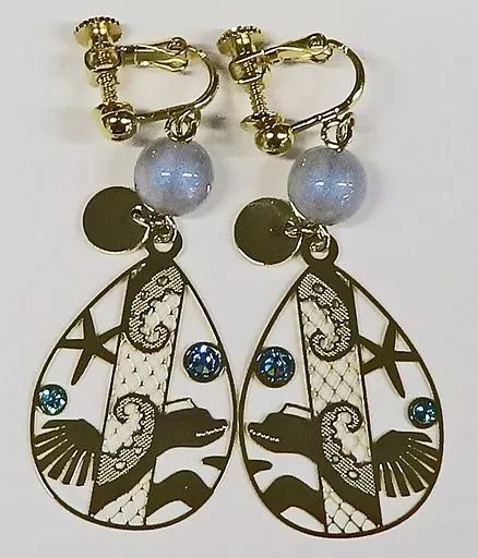 【中古】銀製品・指輪・アクセサリー(キャラクター) オクタヴィネル寮 イヤリング 「ディズニー ツイステッドワンダーランド」 ベルメゾン限定Sin daños/manchas aparentes