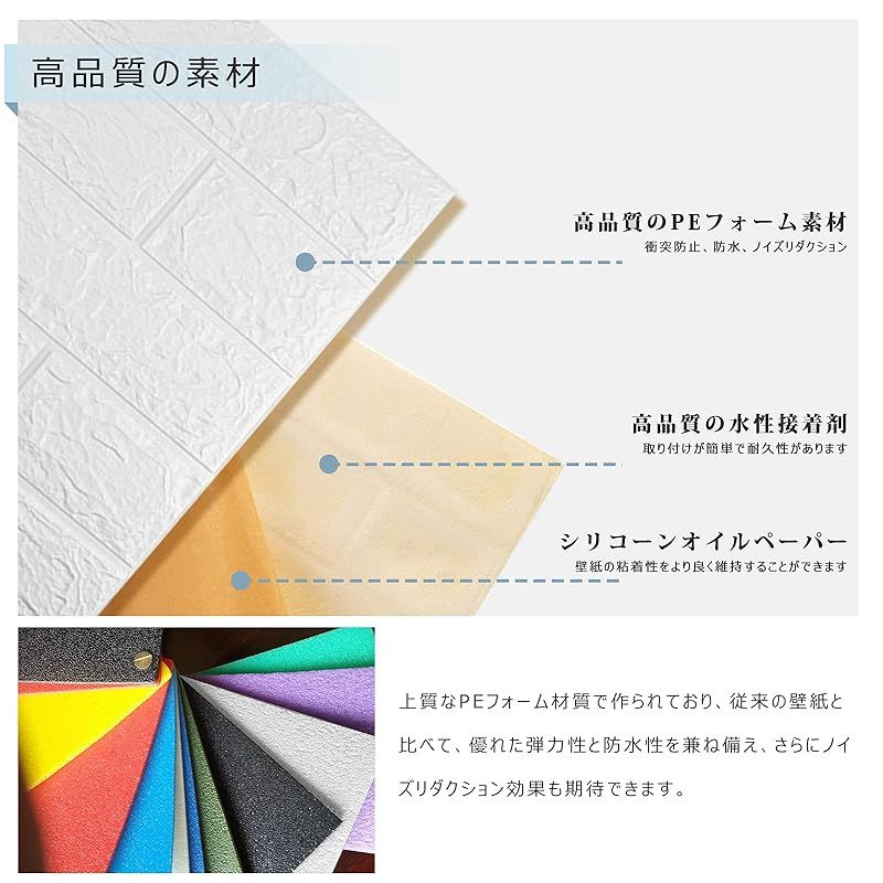 Sodeno 3D壁紙 20枚セット クッションシート リメイクシート 壁紙