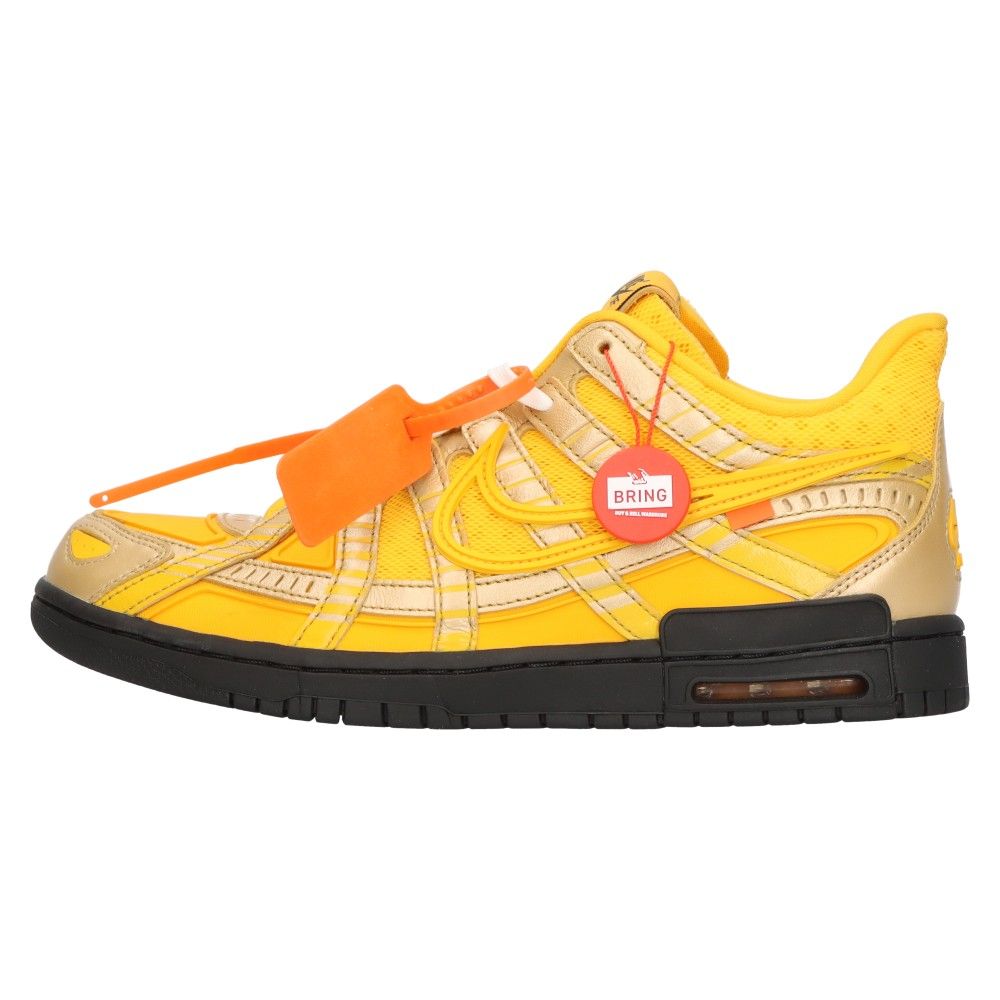 NIKE (ナイキ) ×OFF-WHITE AIR RUBBER DUNK LOW UNIVERSITY GOLD オフホワイト ラバーダンク  ローカットスニーカー イエロー US10.5/28.5cm CU6015-700 - メルカリ