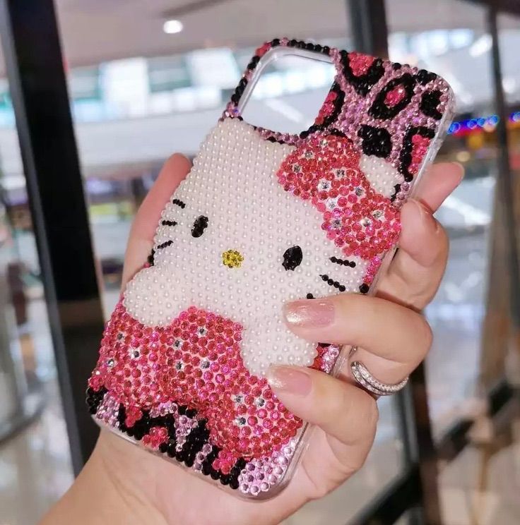 ♡キティ☆リボンヘアゴム マスコット ヒョウ柄 エアロビ ヘッドホン