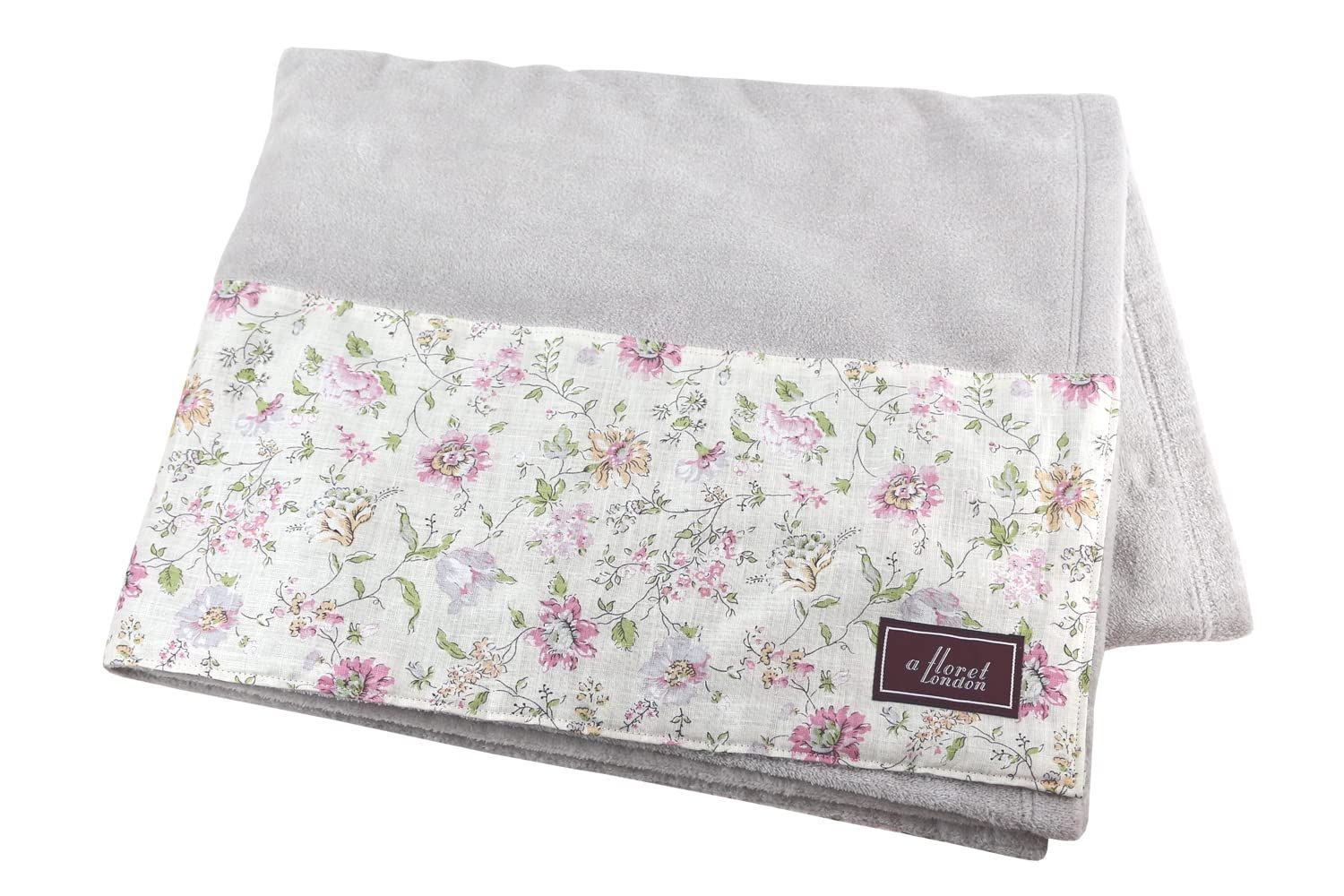 環境に優しい Size M 90×140cm _Color クローデット ピンク DDintex ディーディーインテックス FLORET LONDON タオルケット フランダースリネン クローデット ピンク M 90×140cm リバティプリント使用 特別豪華