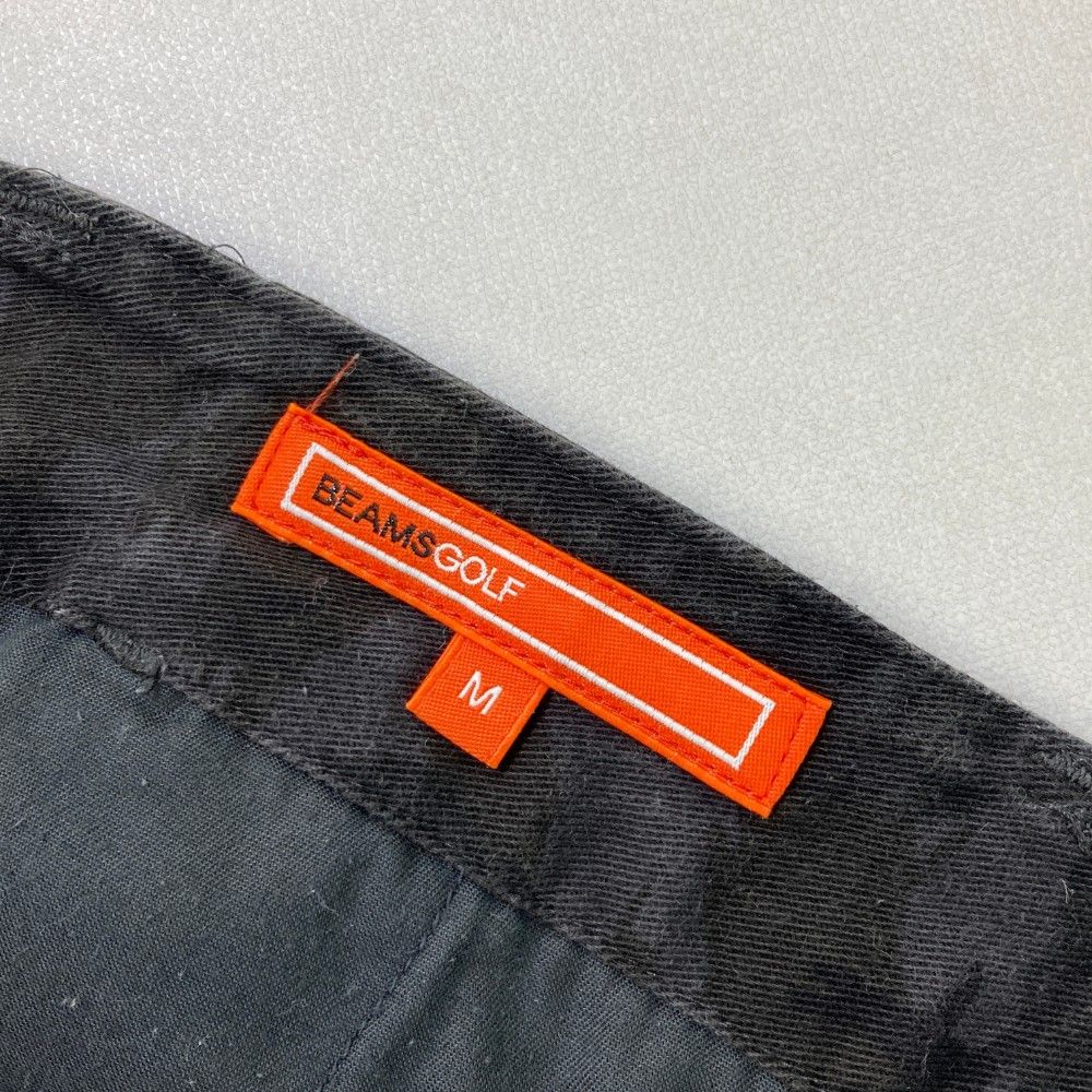 サイズ：M BEAMS GOLF ビームスゴルフ ハーフパンツ 総柄 ブラック系