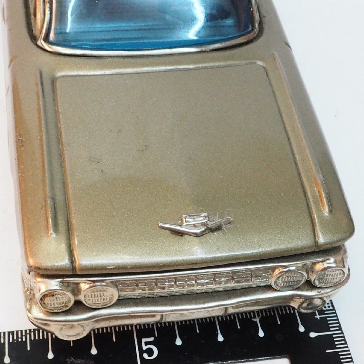 BANDAI - 萬代屋【61 キャデラック デビル セダン黄土】ブリキ ミニチュア自動車【箱無】 BANDAI - 萬代屋【61 キャデラック デビル セダン黄土】ブリキ