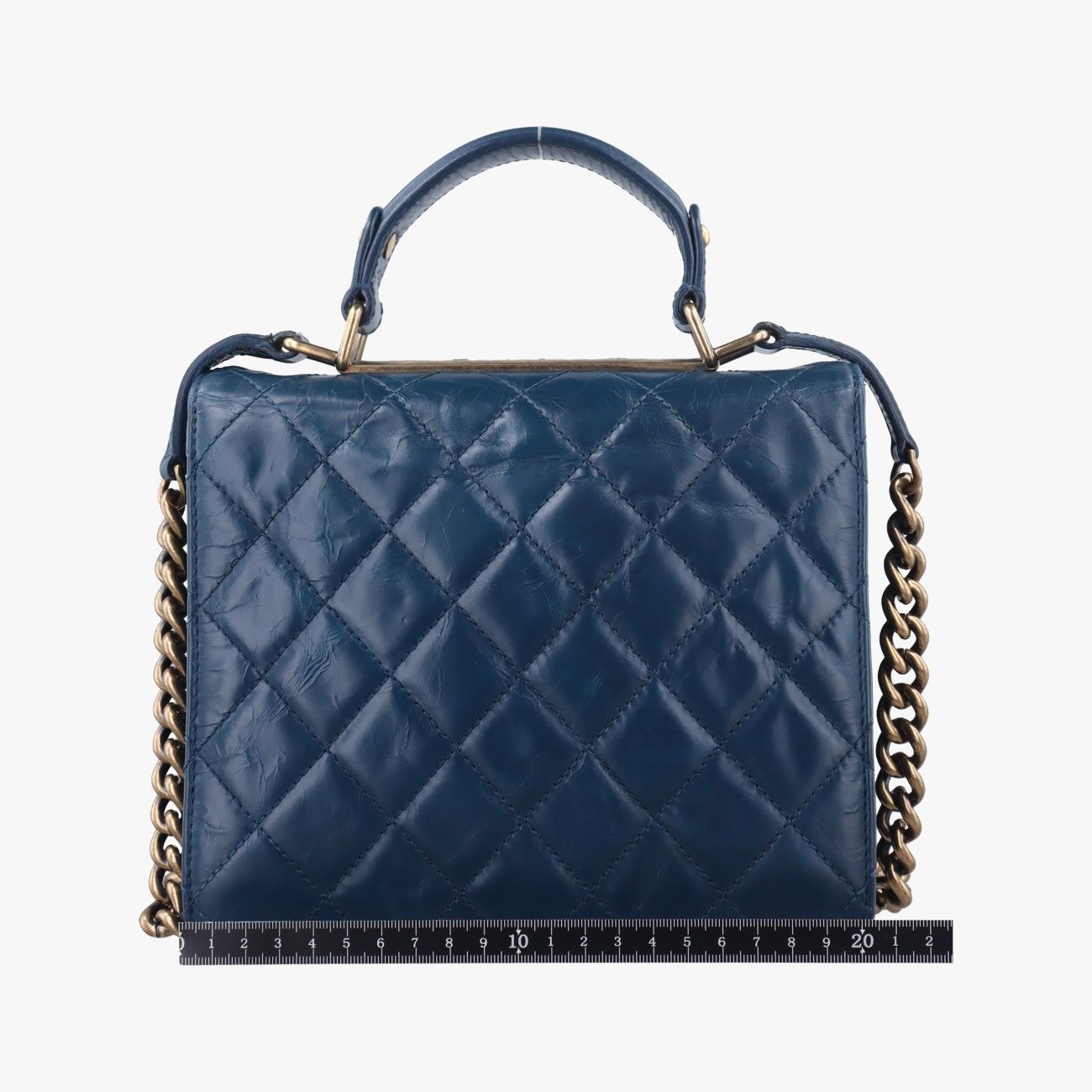 シャネルChanel2.55マトラッセネイビーラムスキンA6681615756594