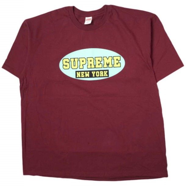 ピンク・ブルー SUPREME シュプリーム 23SS アメリカ製 NEW YORK TEE