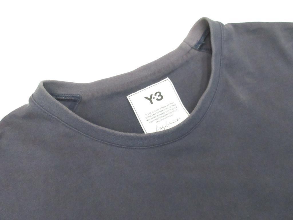 ■Y-3 ワイスリー adidas アディダス 半袖 Tシャツ sizeM/ネイビー ■◆メンズ