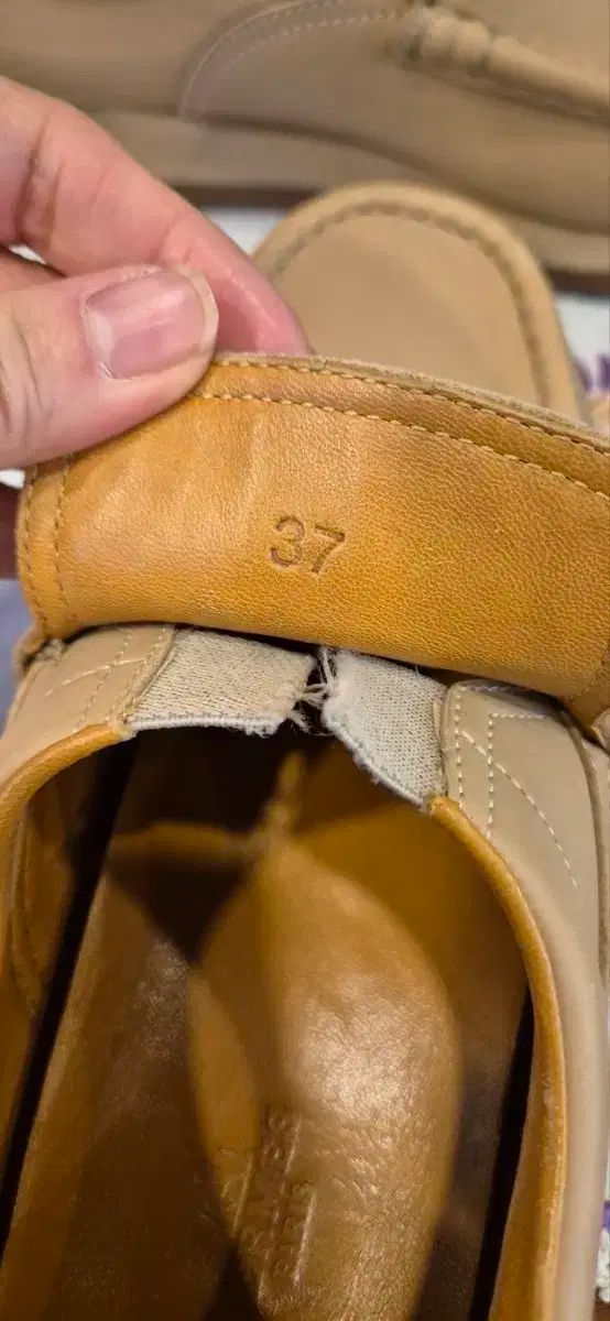 HERMES エルメス 37 ベージュ ローファー KIN-KAAI_COM