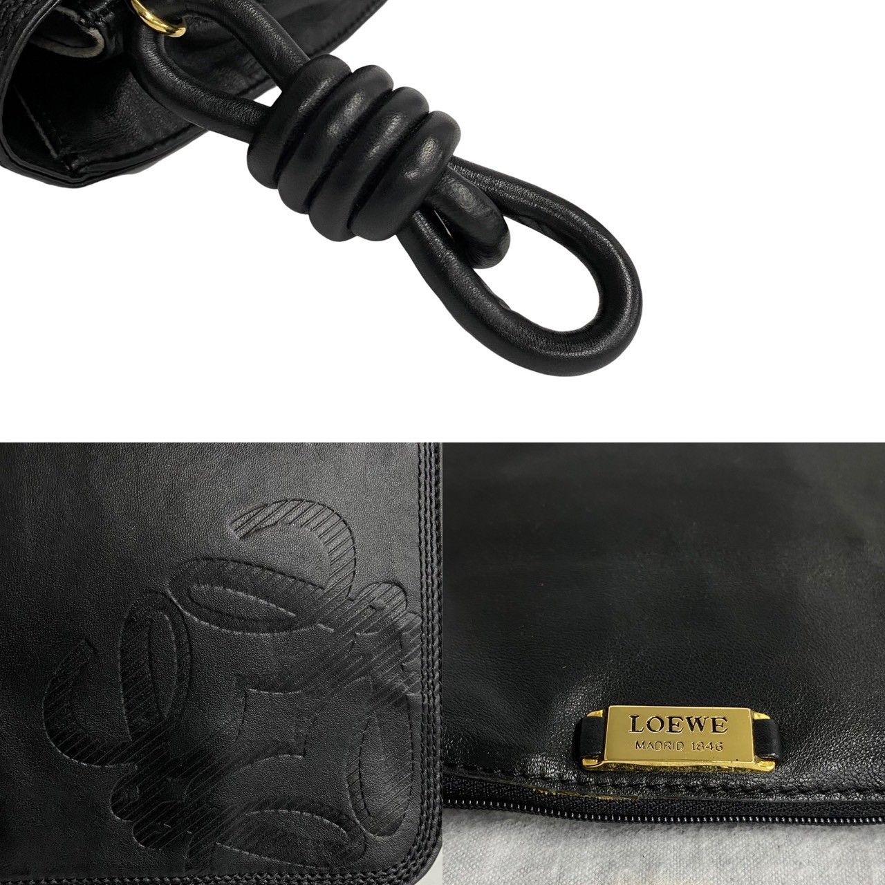極 美品 希少品 LOEWE ロエベ ヴィンテージ アナグラム ロゴ