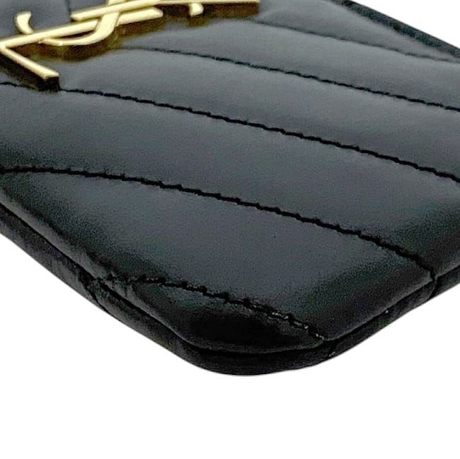 サンローラン キーリング付き コインケース ブラック TGN438386119  