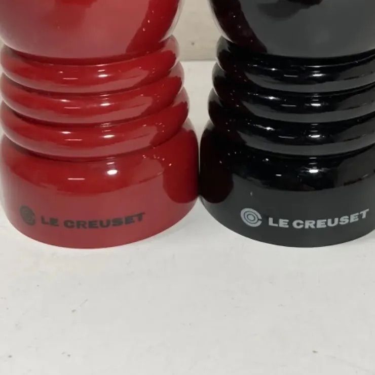 ☆ル・クルーゼ ルクルーゼ ソルト&ペッパーミル 2個セット レッド