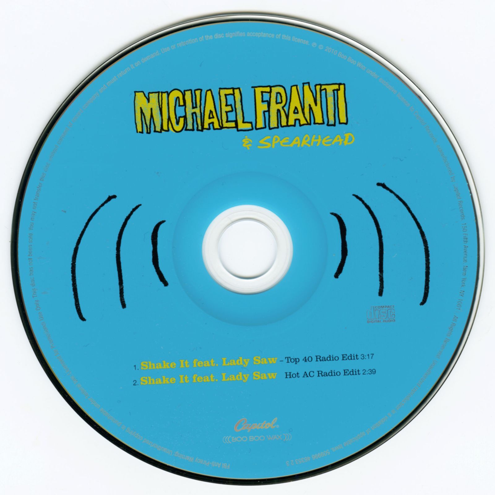 【ユーズド】Michael Franti & Spearhead / Shake It [Feat. Lady Saw] [US Org.EP][Promo CD | Capitol]