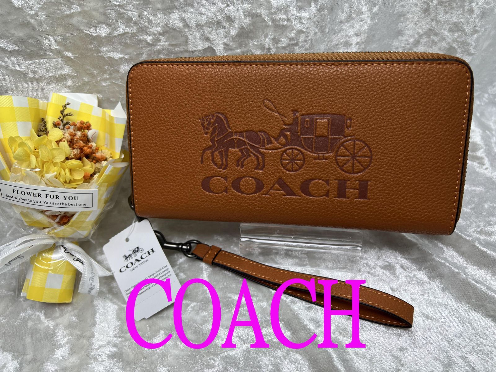 COACH 財布 コーチ 長財布 ハート チェリー プリント さくらんぼ 柄