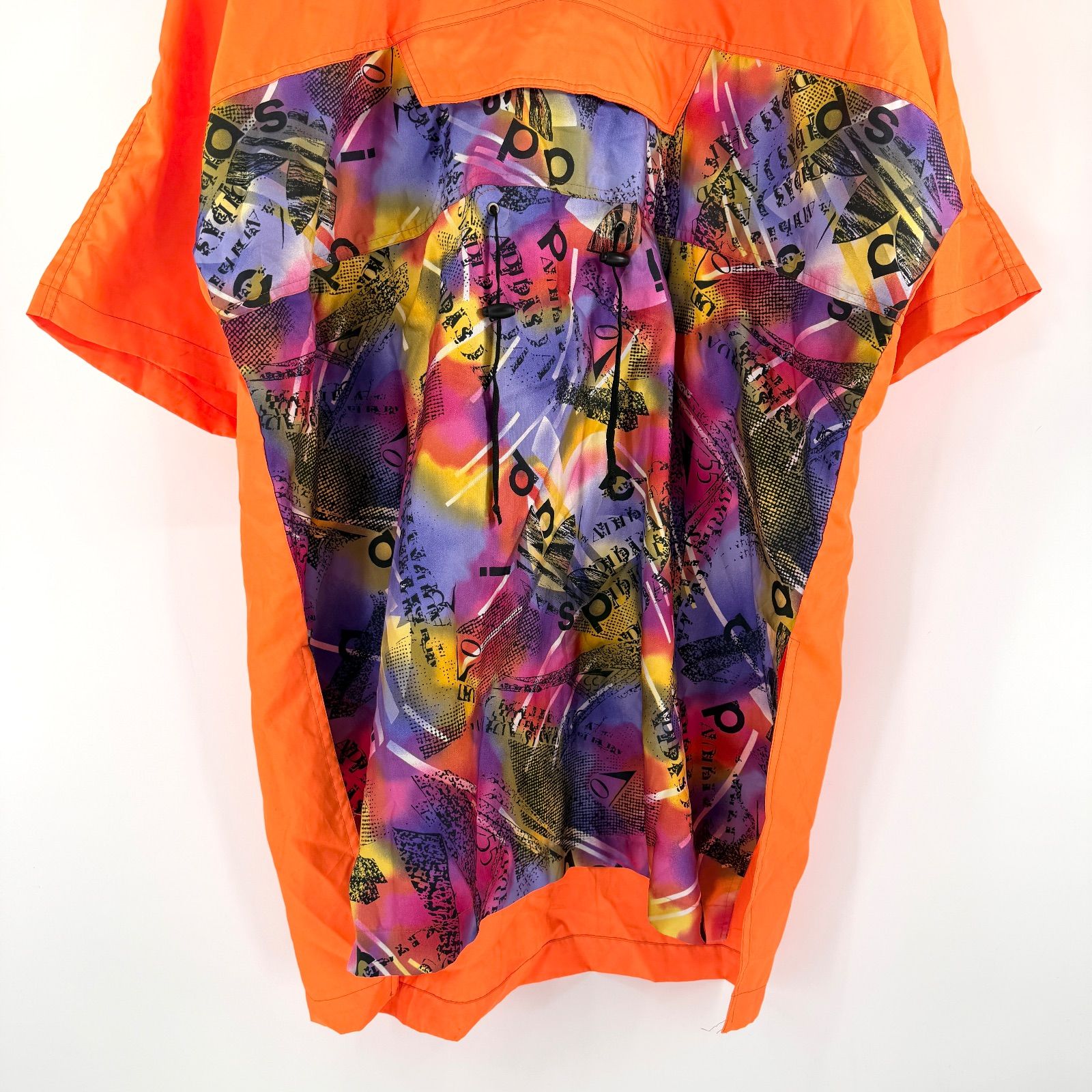 90s adidas デサント製 ハーフジップ ナイロンジャケット FREE SIZE