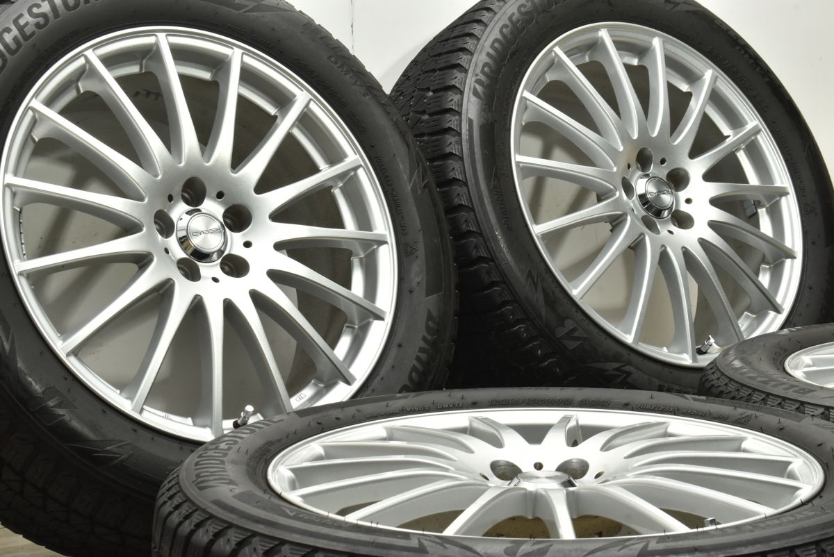 程度良好品 クロススピード CYBER 18in 7.5J 50 PCD100 ブリヂストン ブリザック DM-V3 225 55R18 フォレスター XV 交換用に 可