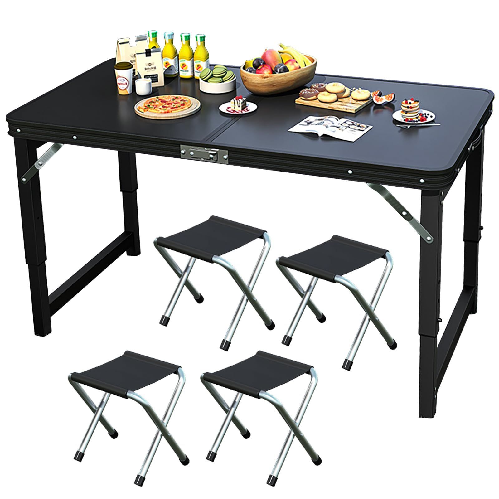 KingCamp 折りたたみテーブル 竹製 120×80 高さ調整 キャンプ 特価