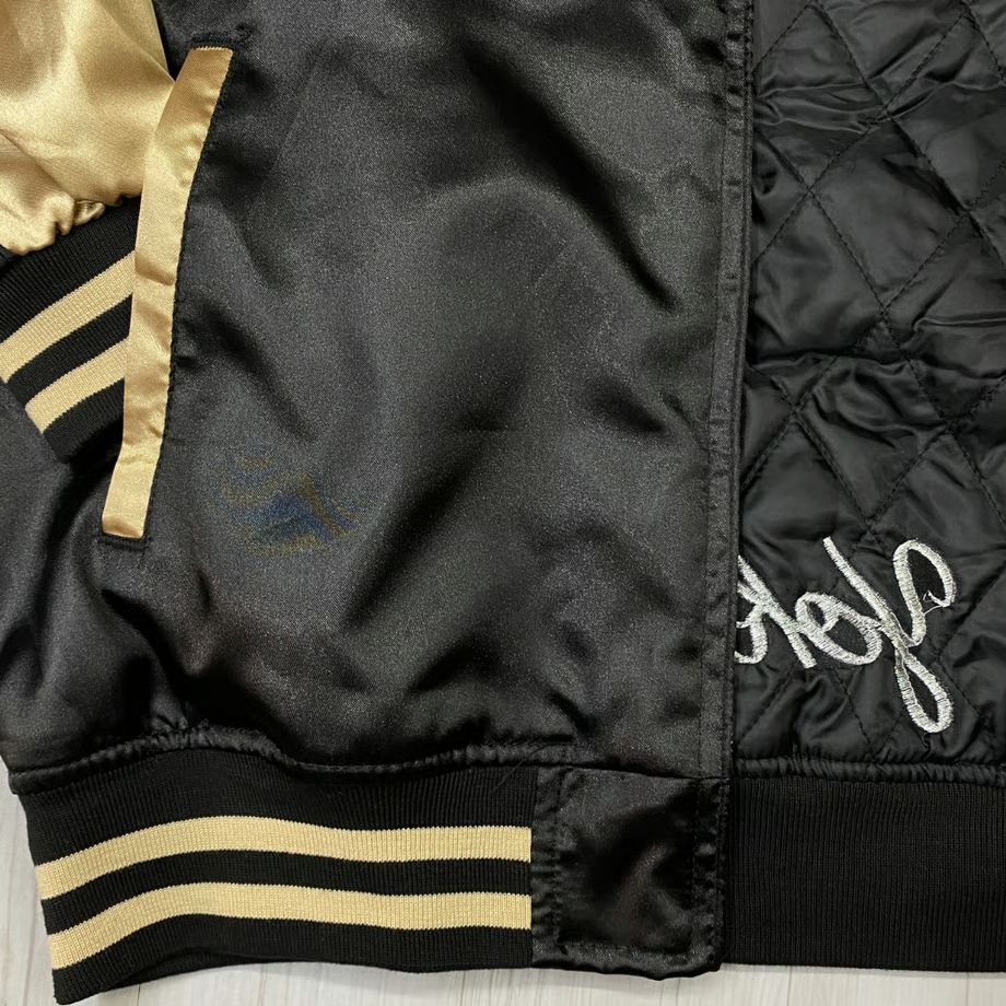 中綿入り Yokosuka刺繍入り スカジャン PUFF SUKAJAN 狼 WOLF 総