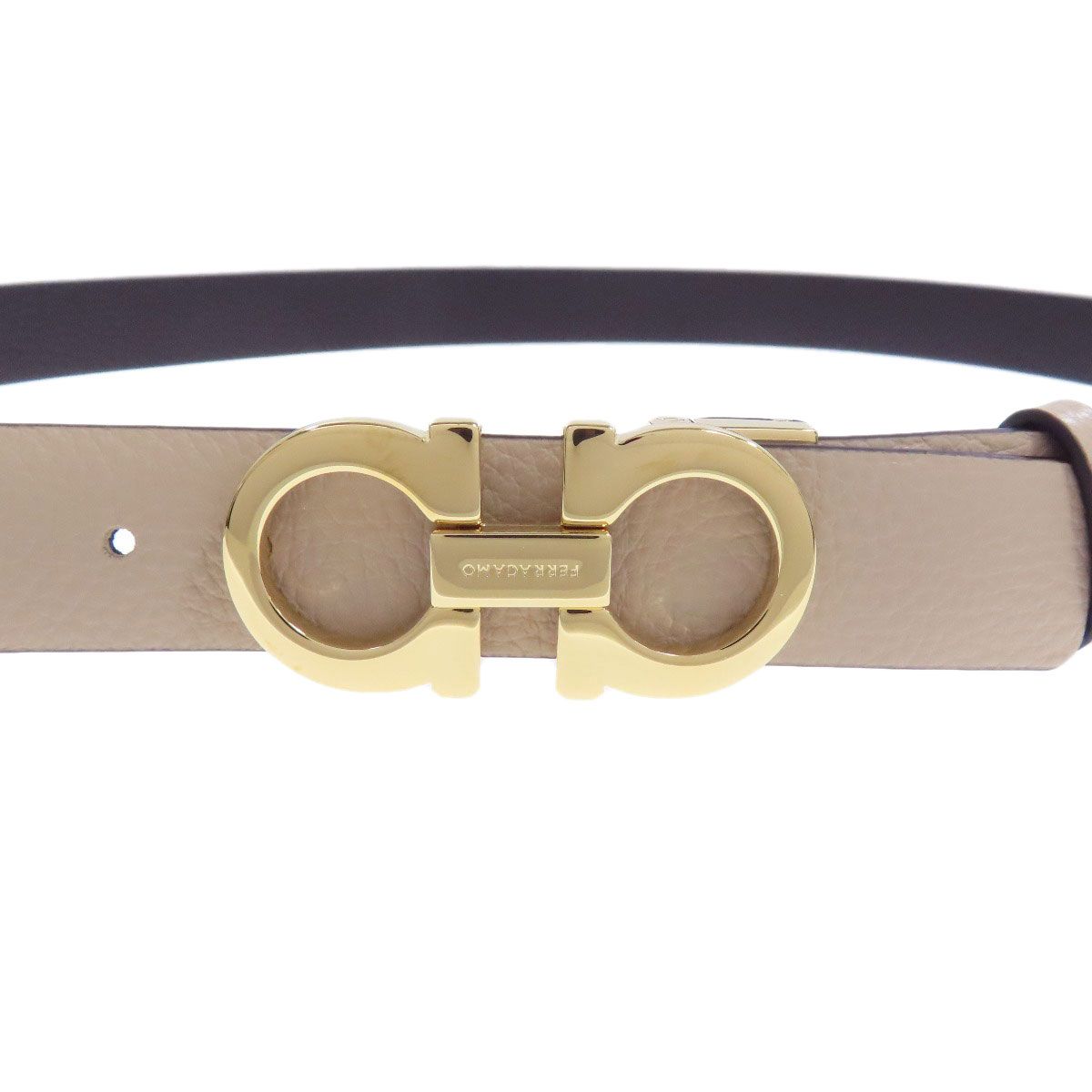■ 46551★年 サルバトーレフェラガモ ベルト ガンチーニ 金具 M Salvatore Ferragamo サルヴァトーレフェラガモ ガンチーニ金具