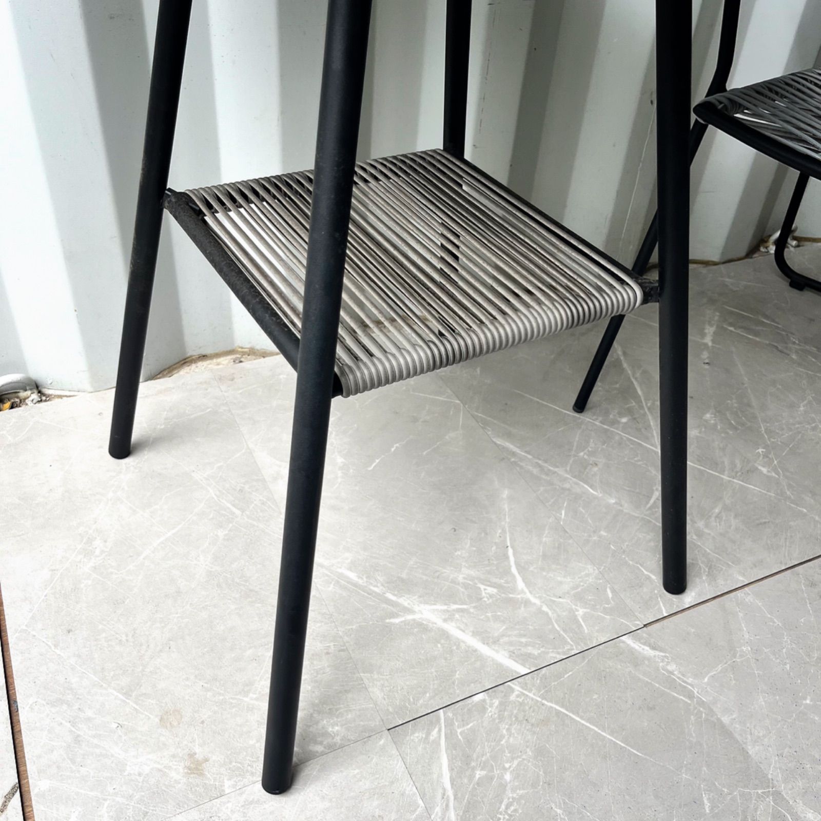 取付無料！ボーコンセプト エルバ ガーデン 円形テーブル&アームチェア