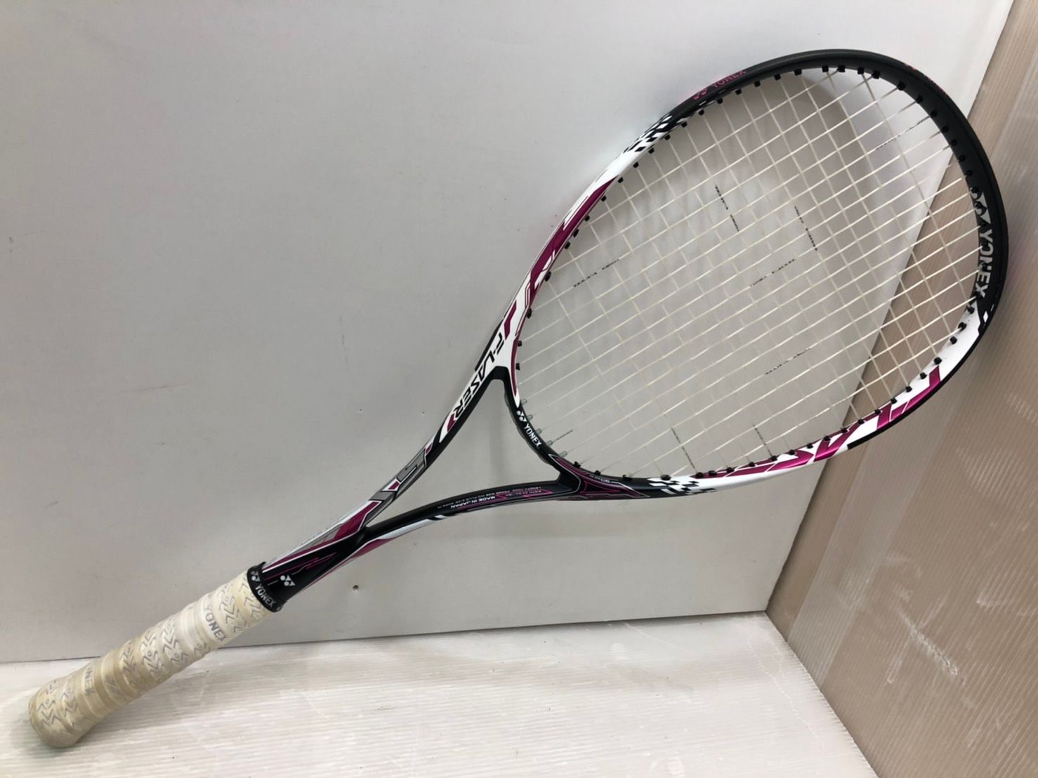 軟式ラケット S32055 YONEX ソフトテニスラケット 軟式 F-LASER 5S - メルカリ