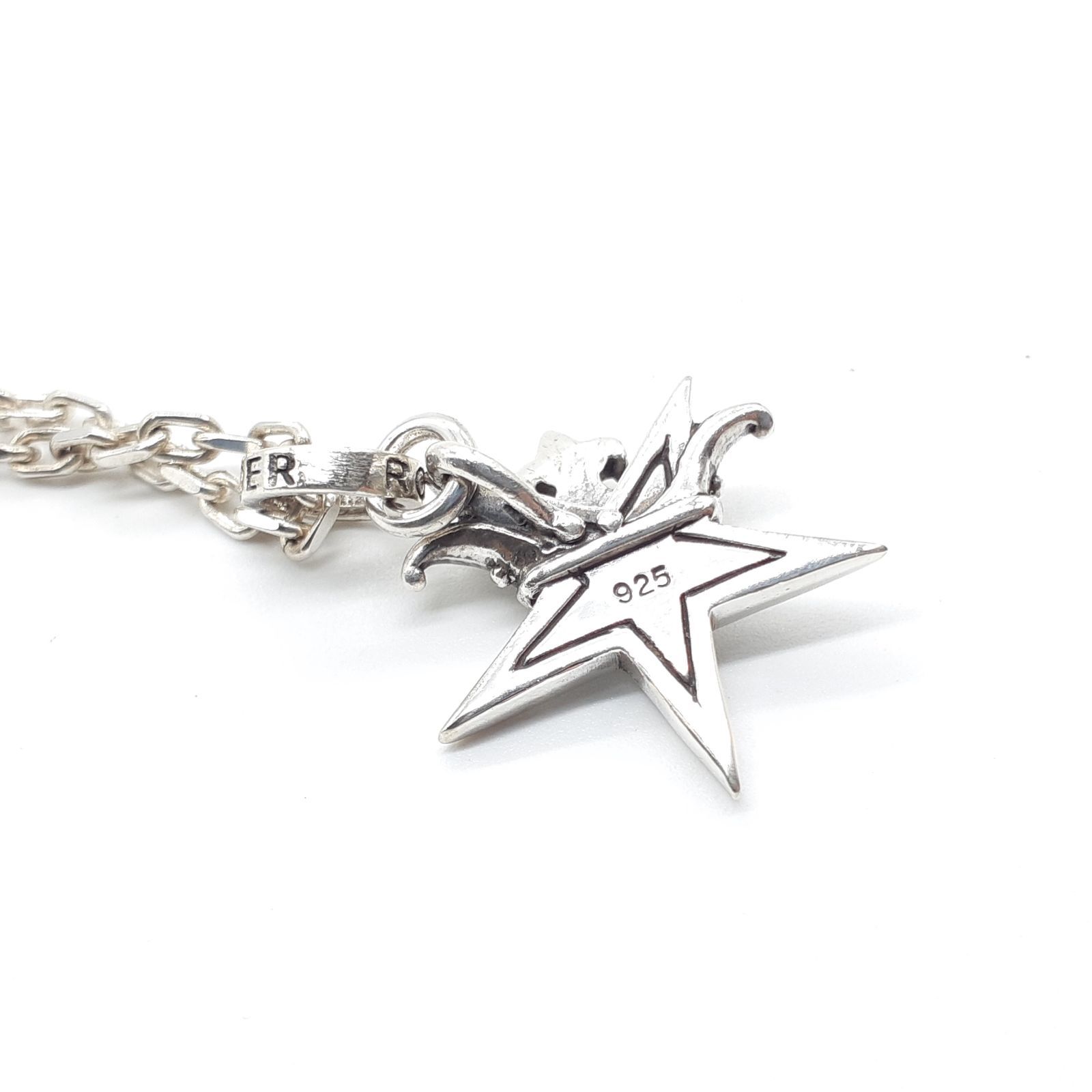 ROYAL ORDER ロイヤルオーダー SMALL STAR w CROWN w Paved CZ スモールスター クラウン  カットチェーンネックレス SILVER925 シルバー ジルコニア Crystal CLEAR - メルカリ