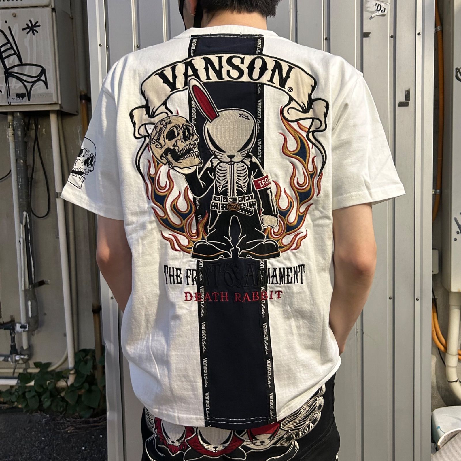 バンソンTシャツ（武装戦線コラボ天竺半袖T ファイアースカル