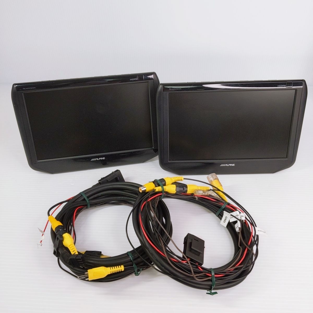 アルパイン 9型WSVGAヘッドレスト取付け型リアビジョン SSA9 〇YR-53094〇