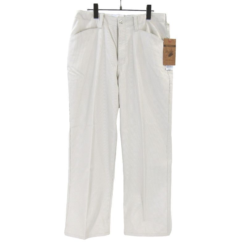 ♥ ANDFAMILYS アンドファミリー WORK PANTS PIQUE PT-2503804 OG-70 ワークパンツ コットン ベージュ BG 34 タグ付き 65008600