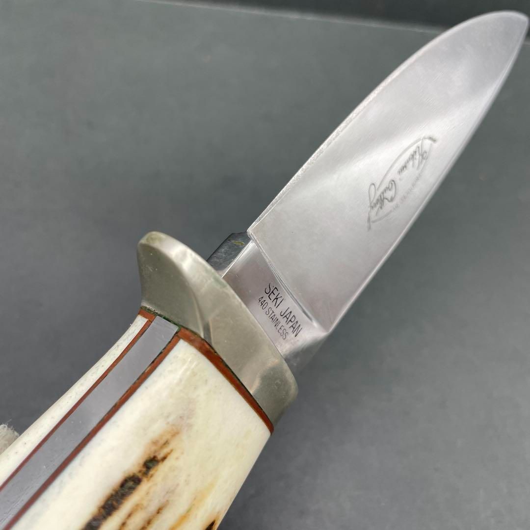 KIKUSUI CUTLERY 鹿角スタッグ柄 215mm SEKI JAPAN 440 ステンレス