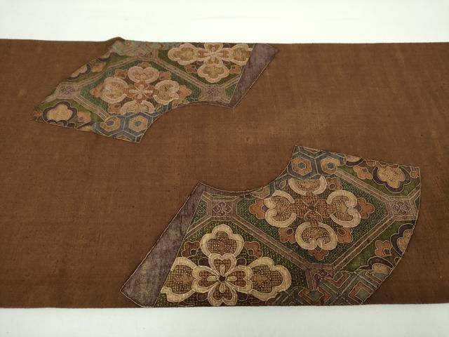 平和屋着物○西陣 中国三大刺繍 スワトウ刺繍 汕頭刺繍 総刺繍 太鼓柄