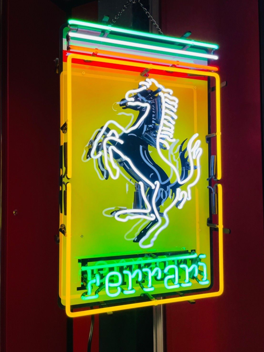 Ferrari フェラーリ ネオン 看板 照明 ランボルギーニ インテリア