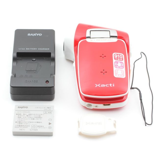 SANYO デジタルムービーカメラ Xacti ザクティ DMX-CG9 レッド DMX-CG9 R