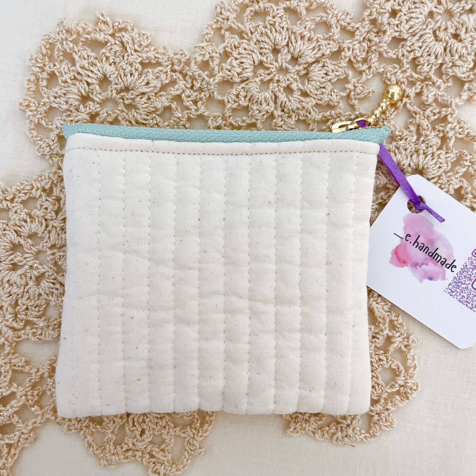 インド刺繍リボンꗯヌビミニポーチ☺︎04 - メルカリ