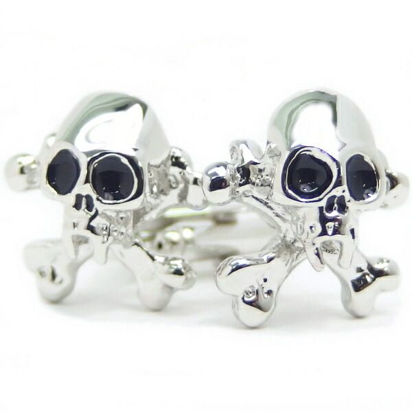 カフス cuff スカル ドクロの骨々ロックカフス カフリンクス カフス