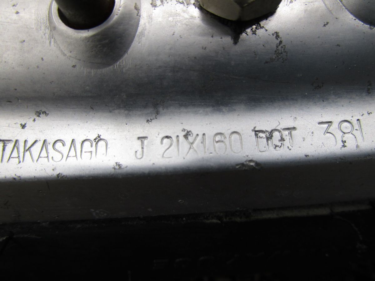 絶対大特恵！ KDX220SR タカサゴ フロントホイール ディスク □A6855 DX220B カワサキ キャブ車 偉大な