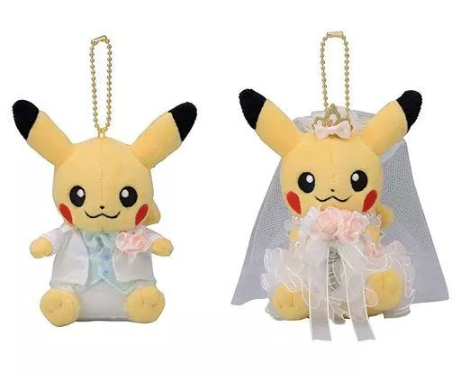 キーホルダー マスコット キャラクター ペアピカチュウ マスコット Precious Wedding ポケットモンスター ポケモンセンター