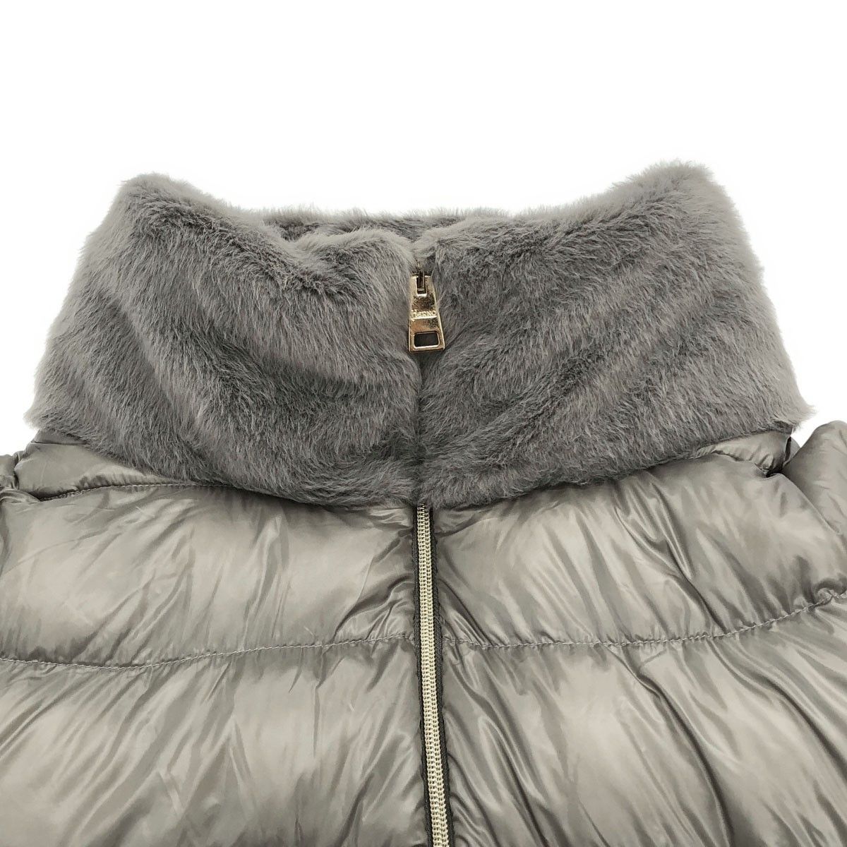 HERNO ヘルノ Down Jacket フェイクファー切替ダウンジャケット PI1123D-12017-9406 グレー 44 - メルカリ