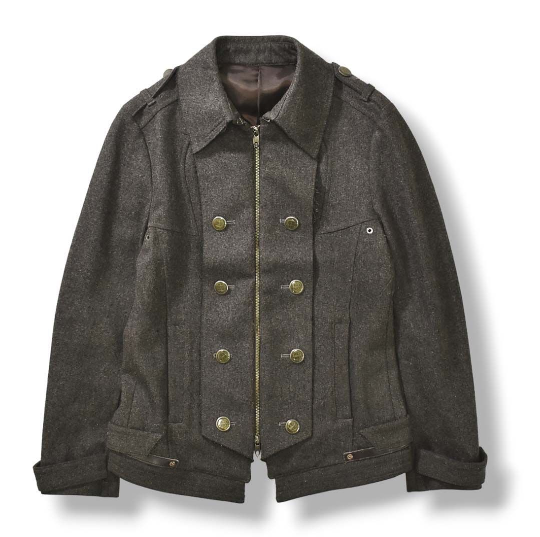 PPFM ナポレオンジャケット M ピーピーエフエム メルトンウール y2k 黒 PPFM ナポレオンジャケット M ピーピーエフエム メルトンウール
