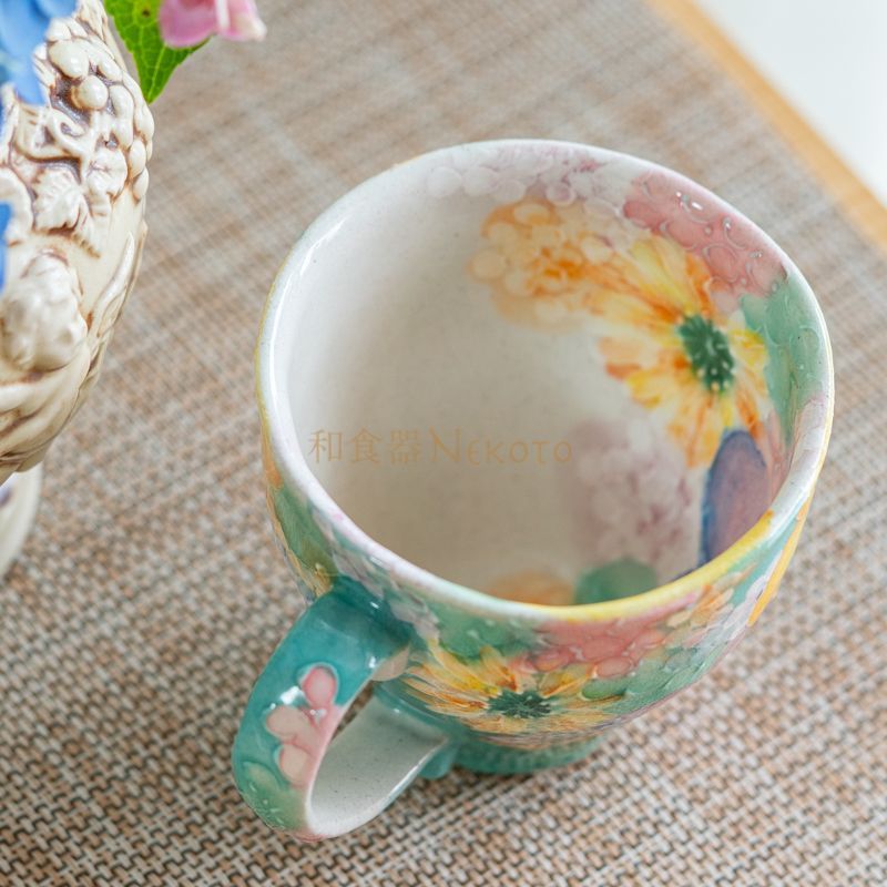 楽天市場】【色彩花 マグ】瀬戸焼 和食器 食器 コーヒーカップ