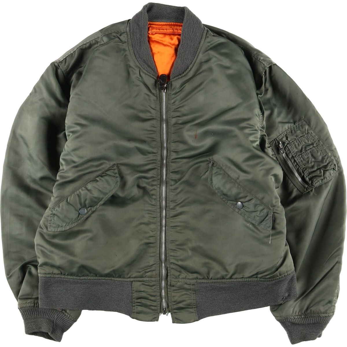 古着 76年納品 米軍実品 L-2B ミリタリー フライトジャケット USA製