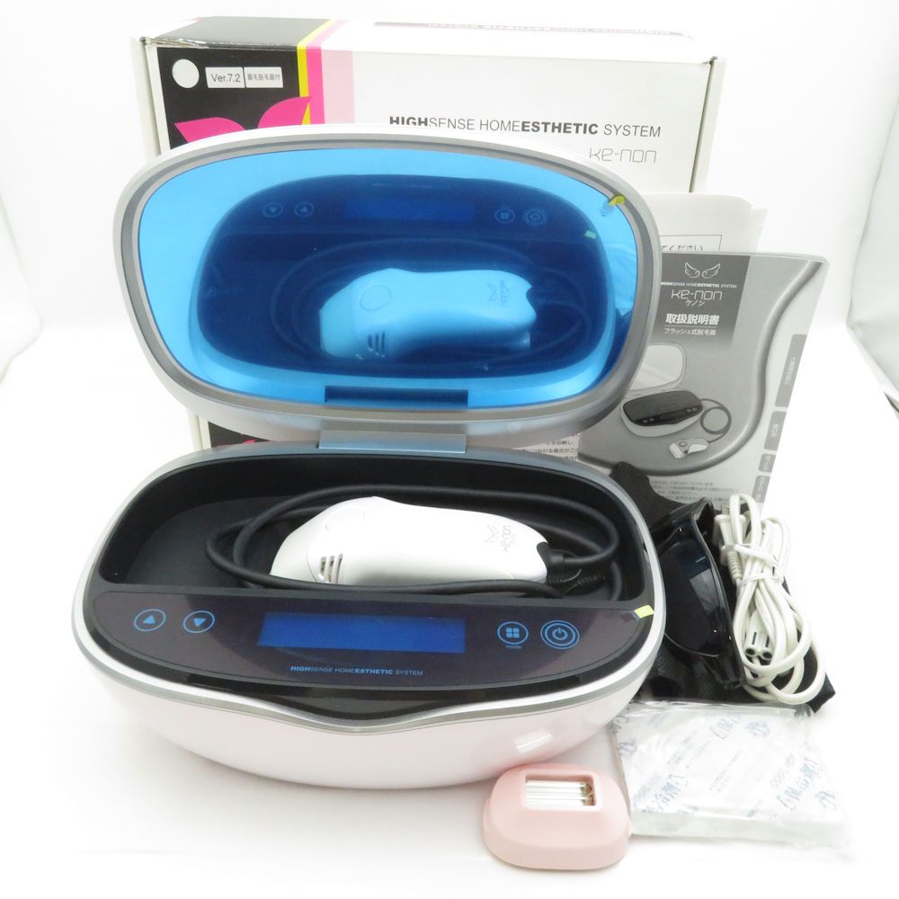 ケノン脱毛器 Ver7.1 ホワイト ピンク 付属品あり ケノン脱毛器 Ver7.1 ホワイト ピンク 付属品あり ケノン脱毛器 Ver7.1