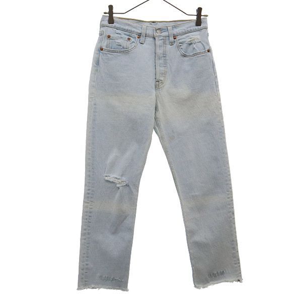 リーバイス 501 スキニー デニムパンツ W26 ブルー Levi's ボタンフライ ジーンズ レディース 【中古】 【231026】 - メルカリ