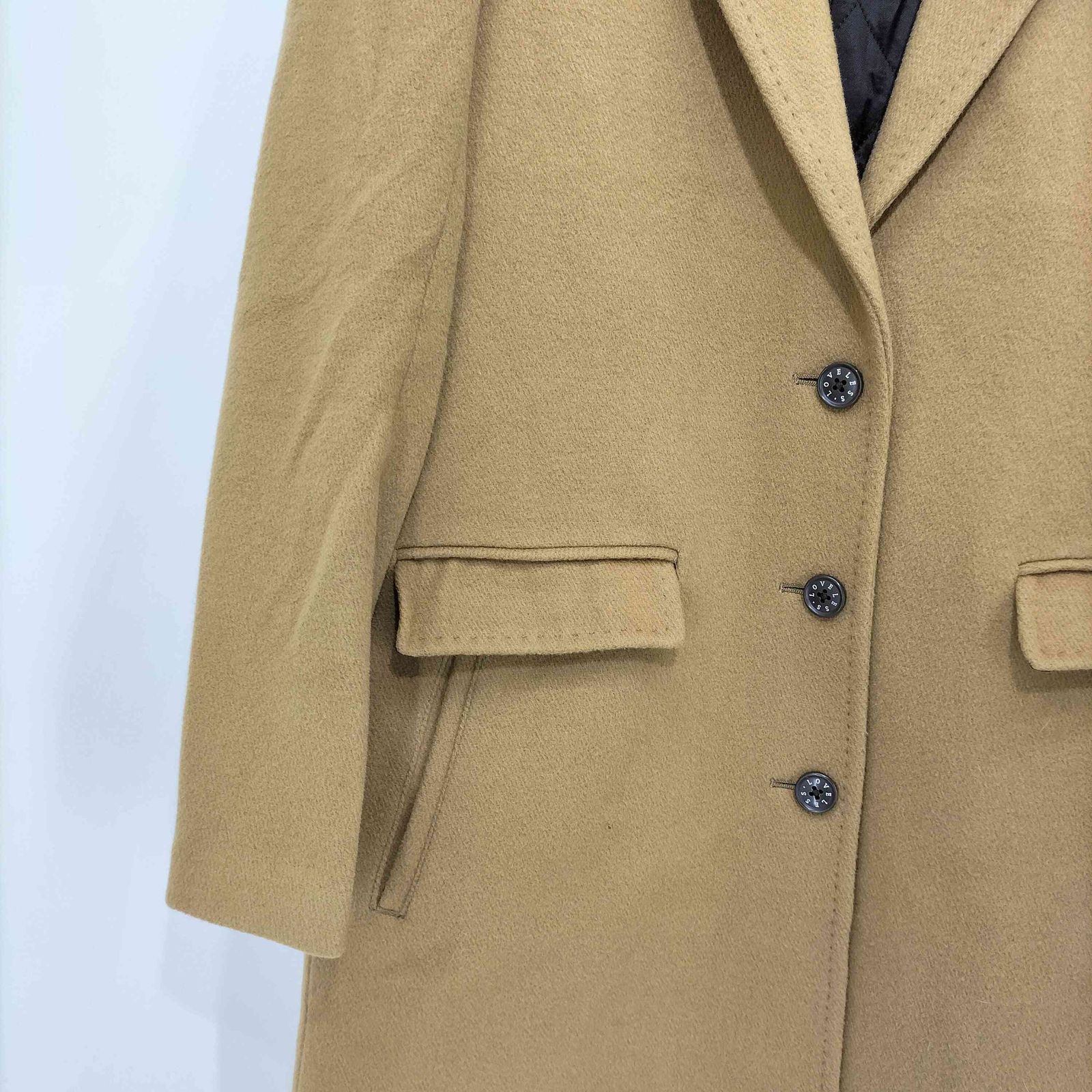 ラブレス LOVELESS 裏地キルティング ウール チェスターコート